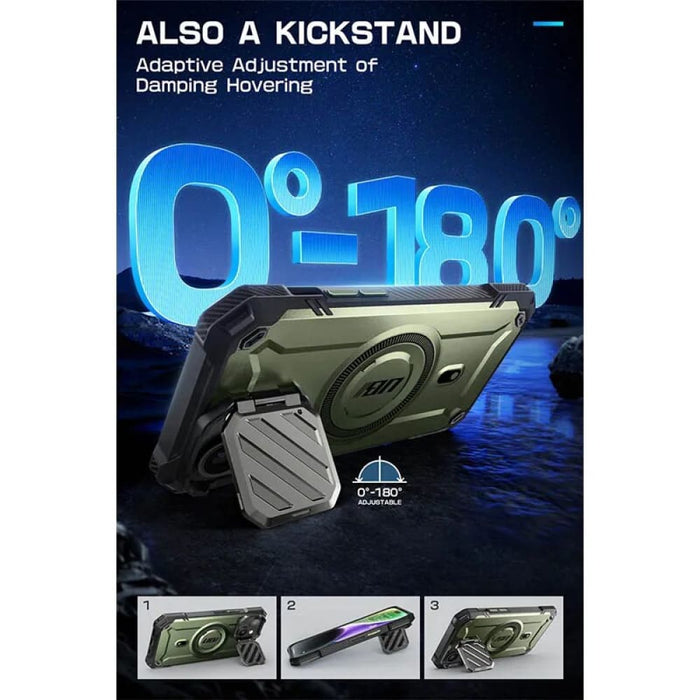 Full Body Rugged Case with Camera Cover Compatible Magsafe