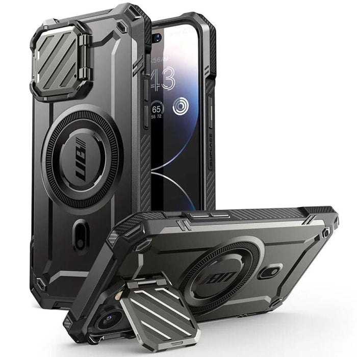 Full Body Rugged Case with Camera Cover Compatible Magsafe