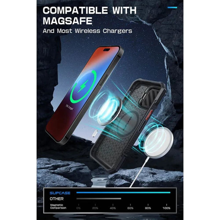 Full Body Rugged Case with Camera Cover Compatible Magsafe