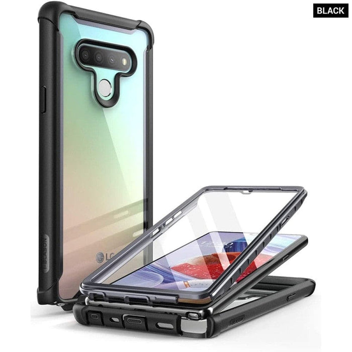 Full - body Rugged Clear Bumper Case With Built - in Screen