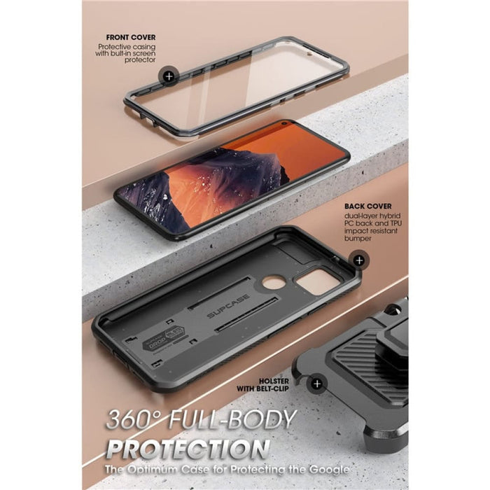 Full-body Rugged Holster Case for Google Pixel 5