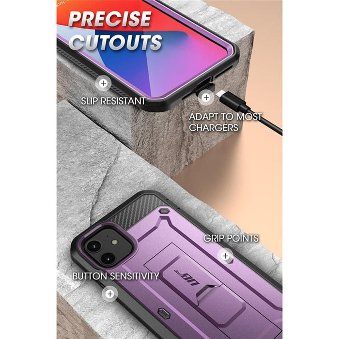 Full-body Rugged Holster Cover for Iphone 12 Pro