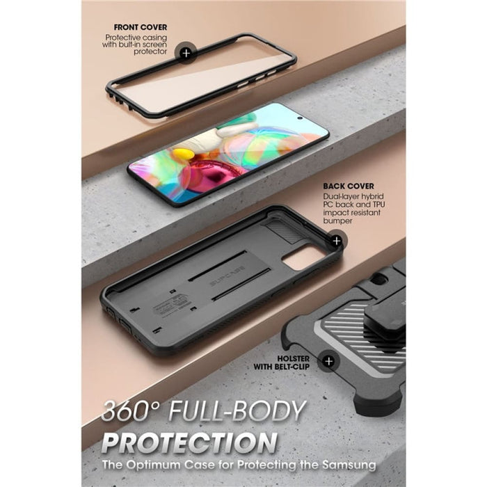 Full-body Rugged Holster Cover for Samsung Galaxy A71