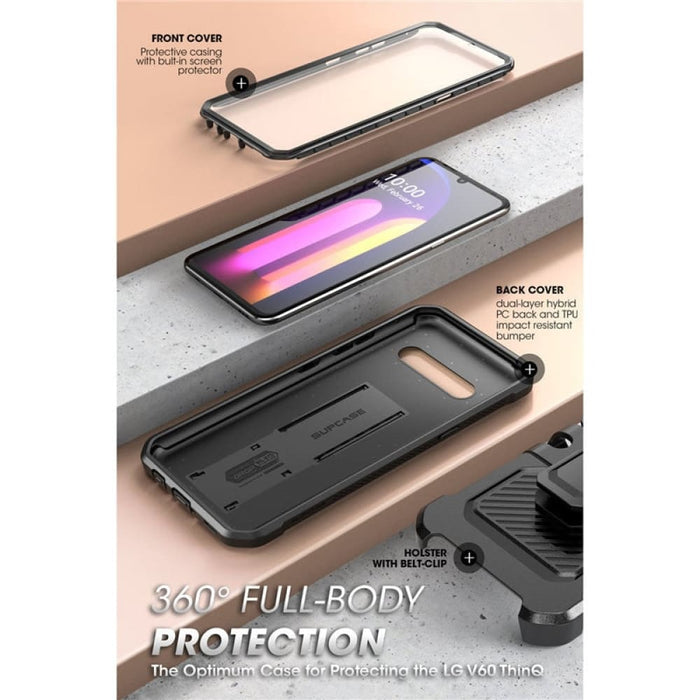 Full - body Rugged Holster Cover For Lg V60 Thinq