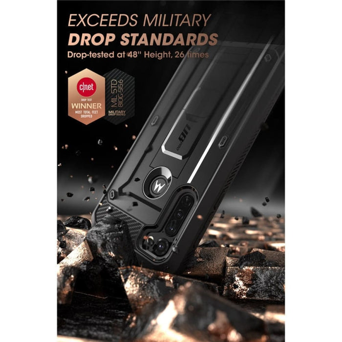 Full-body Rugged Holster Shockproof Case for Moto g Stylus