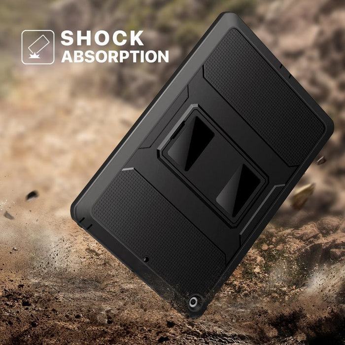 Full Body Rugged Hybrid Cover with Built-in Screen