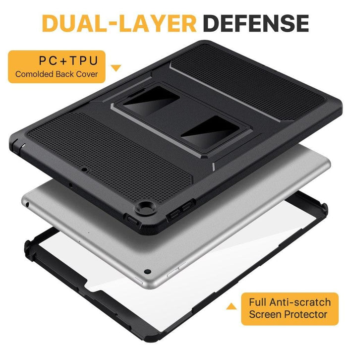 Full Body Rugged Hybrid Cover with Built-in Screen