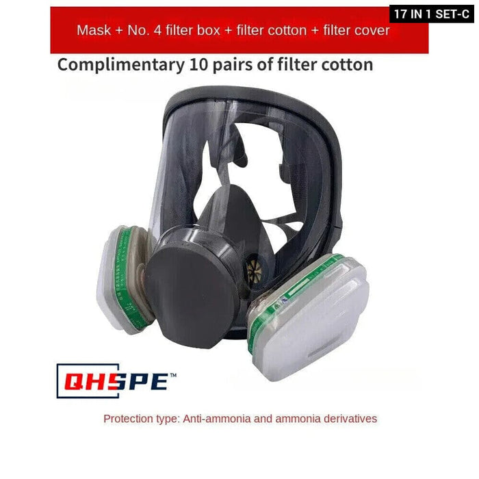 Full Face Anti Fog Gas Mask for Industrial Painting