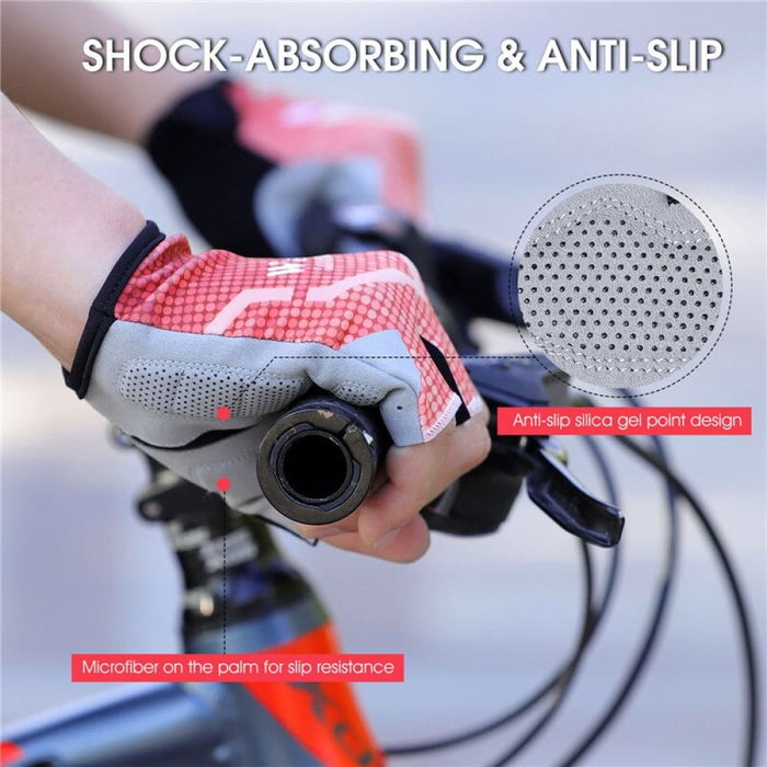 Full Half Reflective Design Cycling Gloves with Breathable