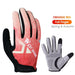 Full Half Reflective Design Cycling Gloves With Breathable