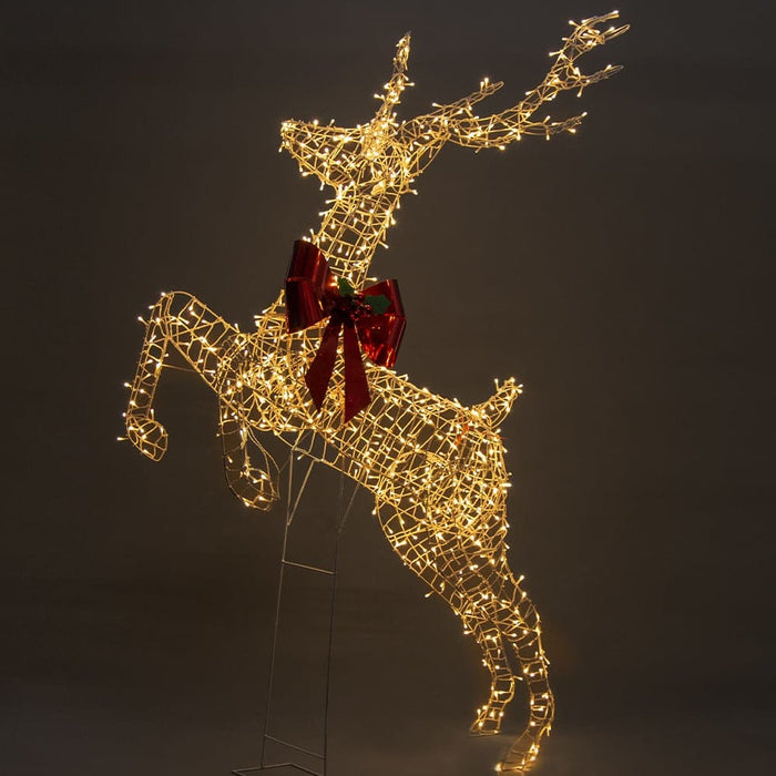 Full Light Rearing Reindeer W/ 800 Twinkle Lights