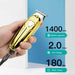 Full Metal Electric Cordless Rechargeable Hair Trimmer