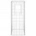 Gabion Basket Posts 2 Pcs 40x40x100 Cm Iron Opoxlo