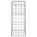 Gabion Basket Posts 2 Pcs 40x40x100 Cm Iron Opoxlo