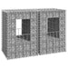 Gabion Basket Posts 2 Pcs 40x40x60 Cm Iron Opoxpk