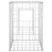 Gabion Basket Posts 2 Pcs 40x40x60 Cm Iron Opoxpk