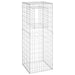 Gabion Basket Posts 2 Pcs 50x50x140 Cm Iron Opoxio