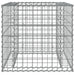 Gabion Basket Silver 70x70x65 Cm Galvanised Iron Tlanpb