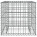 Gabion Basket Silver 70x70x65 Cm Galvanised Iron Tlanpb