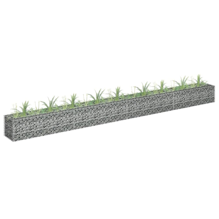 Gabion Raised Bed Galvanised Steel 360x30x30 Cm Oaplao
