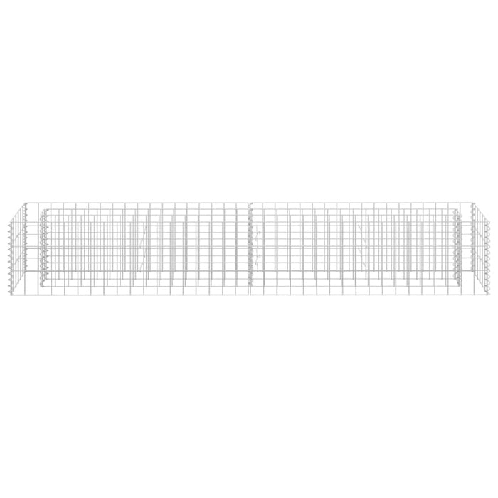 Gabion Raised Bed Galvanised Steel 180x30x30 Cm Oapltt