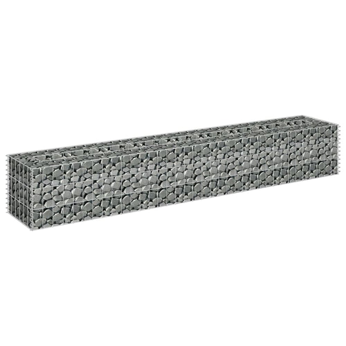 Gabion Raised Bed Galvanised Steel 180x30x30 Cm Oapltt