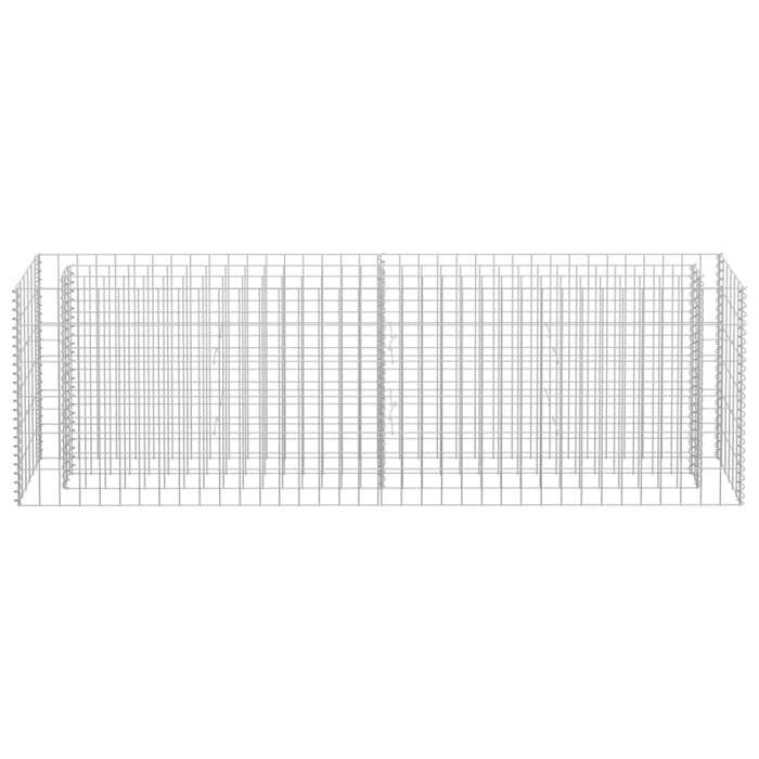 Gabion Raised Bed Galvanised Steel 180x30x60 Cm Oaplta