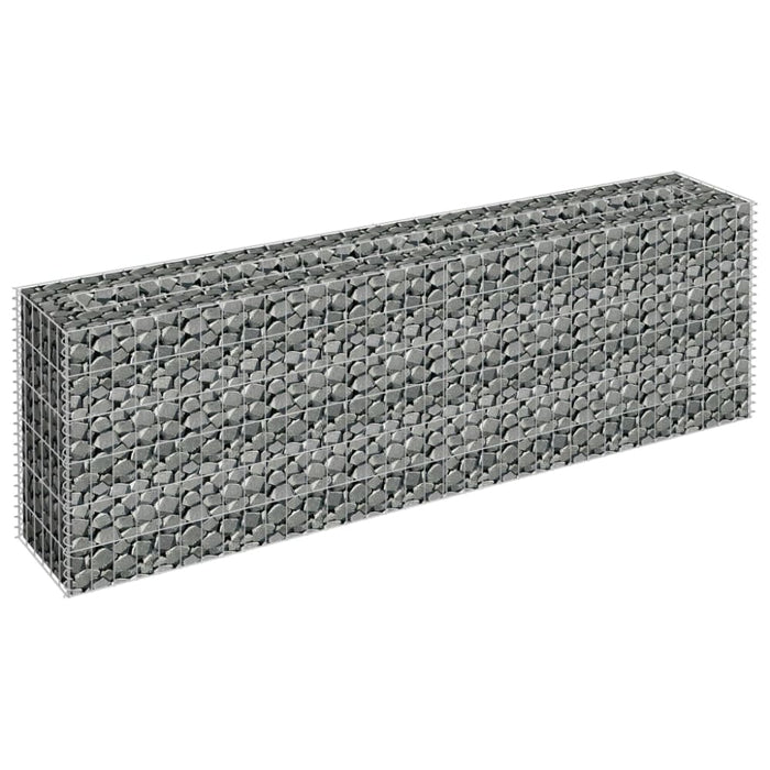 Gabion Raised Bed Galvanised Steel 180x30x60 Cm Oaplta