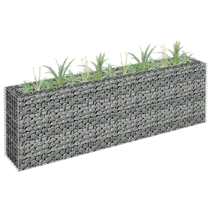 Gabion Raised Bed Galvanised Steel 180x30x60 Cm Oaplta