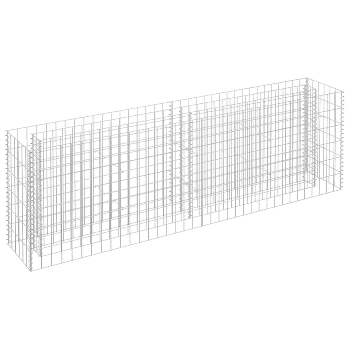 Gabion Raised Bed Galvanised Steel 180x30x60 Cm Oaplta