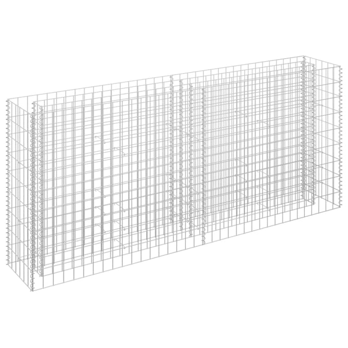 Gabion Raised Bed Galvanised Steel 180x30x90 Cm Oapltp