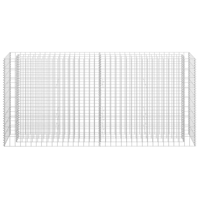 Gabion Raised Bed Galvanised Steel 180x30x90 Cm Oapltp