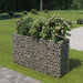 Gabion Raised Bed Galvanised Steel 180x50x100 Cm Oatppn