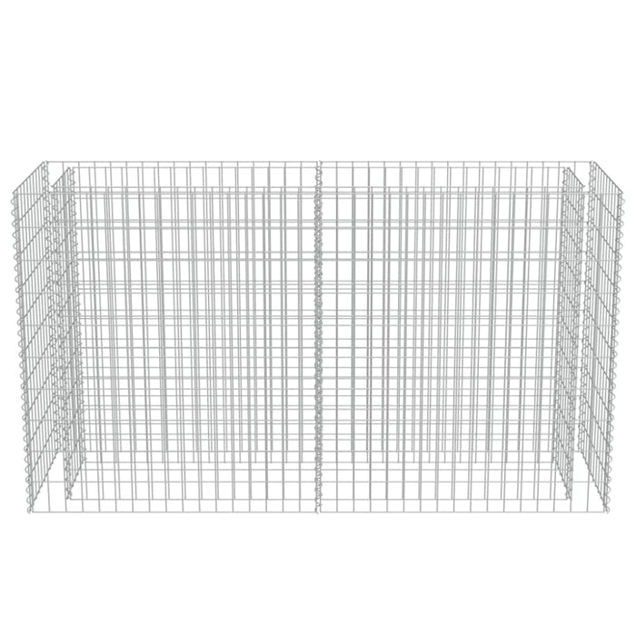 Gabion Raised Bed Galvanised Steel 180x50x100 Cm Oatppn