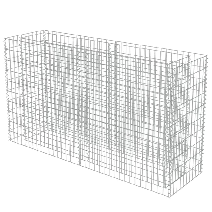 Gabion Raised Bed Galvanised Steel 180x50x100 Cm Oatppn