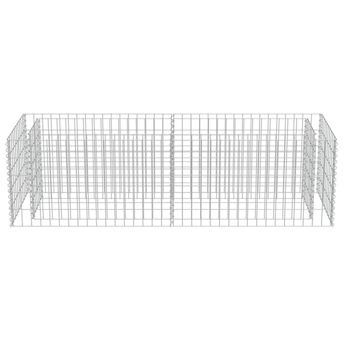 Gabion Raised Bed Galvanised Steel 180x50x50 Cm Oatppk