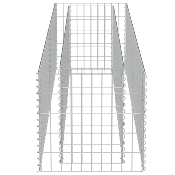 Gabion Raised Bed Galvanised Steel 180x50x50 Cm Oatppk