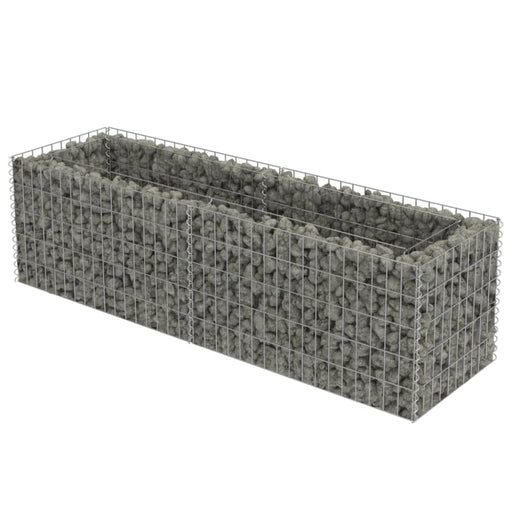 Gabion Raised Bed Galvanised Steel 180x50x50 Cm Oatppk