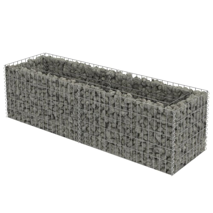 Gabion Raised Bed Galvanised Steel 180x50x50 Cm Oatppk
