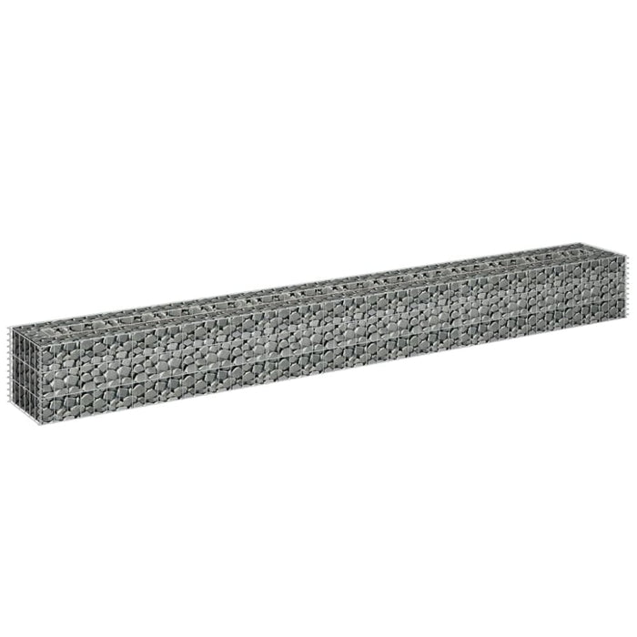 Gabion Raised Bed Galvanised Steel 270x30x30 Cm Oaplti