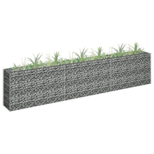 Gabion Raised Bed Galvanised Steel 270x30x60 Cm Oapltn