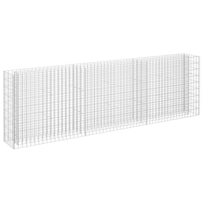 Gabion Raised Bed Galvanised Steel 270x30x90 Cm Oapltk