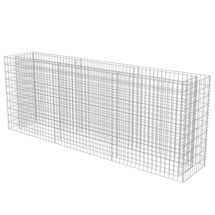 Gabion Raised Bed Galvanised Steel 270x50x100 Cm Oatplx