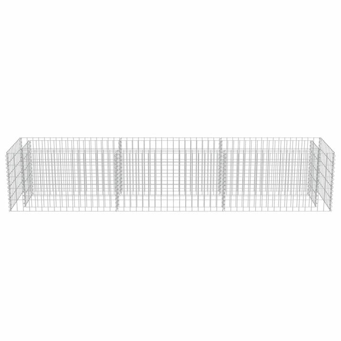 Gabion Raised Bed Galvanised Steel 270x50x50 Cm Oatplt