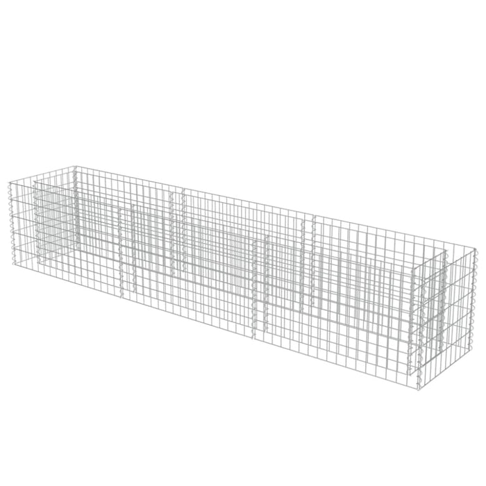 Gabion Raised Bed Galvanised Steel 270x50x50 Cm Oatplt