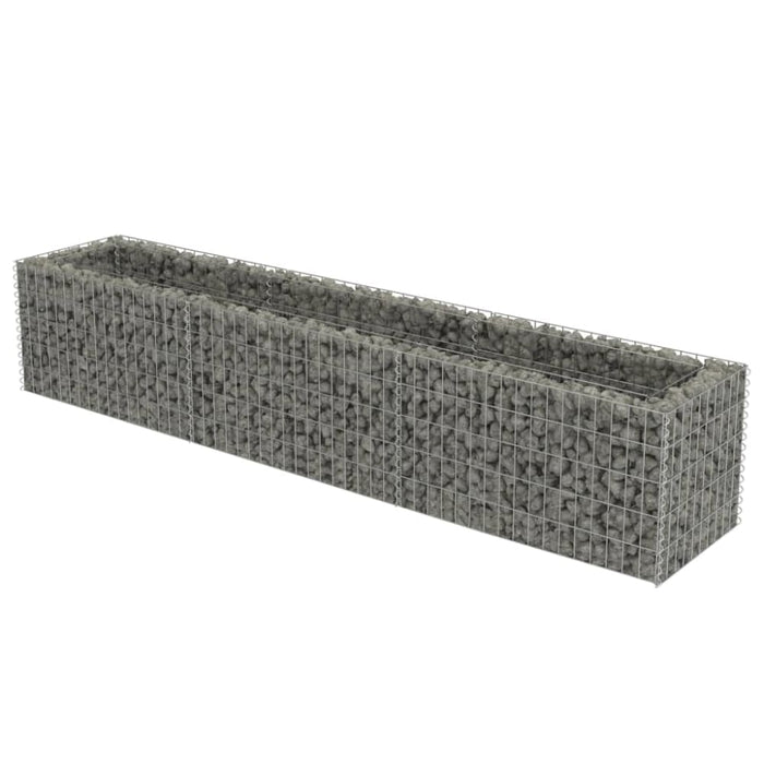 Gabion Raised Bed Galvanised Steel 270x50x50 Cm Oatplt