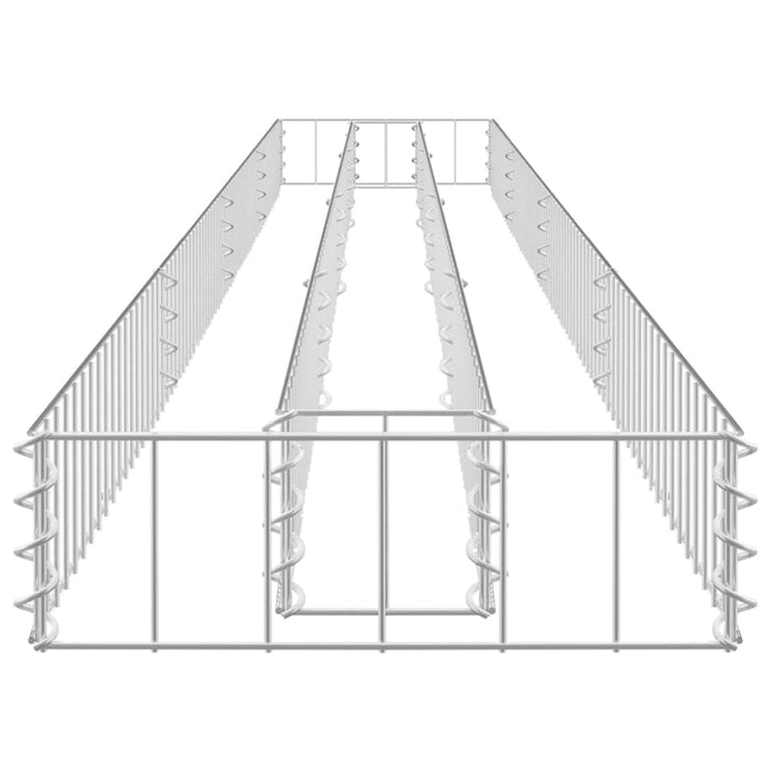 Gabion Raised Bed Galvanised Steel 360x30x10 Cm Oaplab