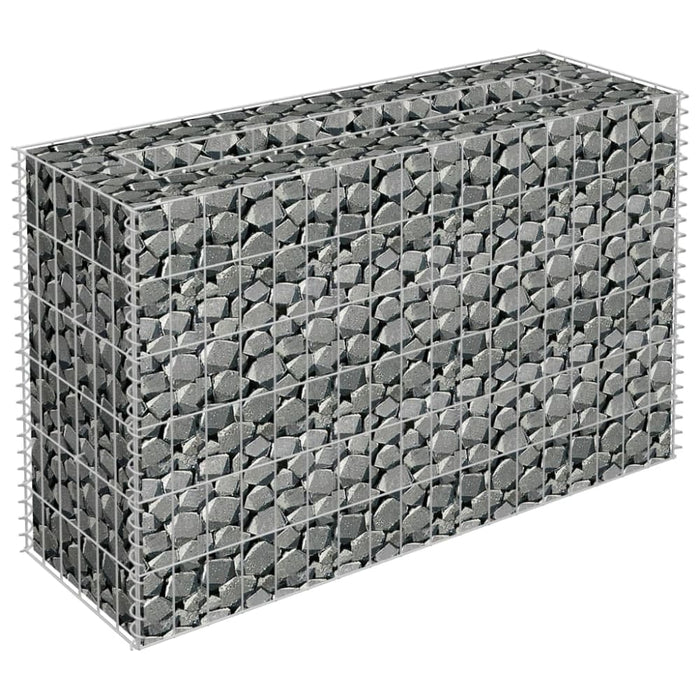 Gabion Raised Bed Galvanised Steel 90x30x60 Cm Oapltb
