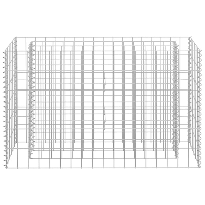 Gabion Raised Bed Galvanised Steel 90x30x60 Cm Oapltb