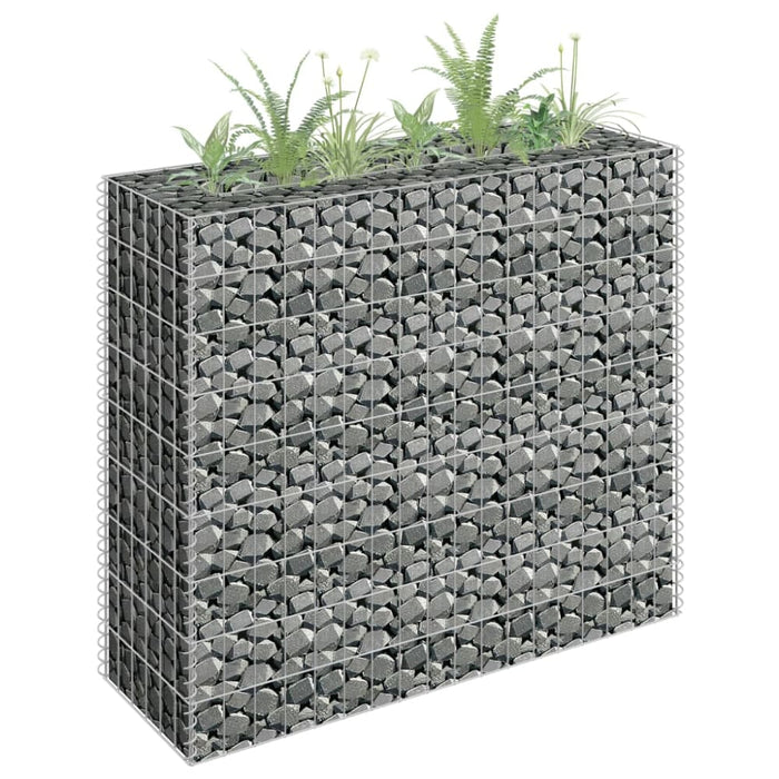 Gabion Raised Bed Galvanised Steel 90x30x90 Cm Oaplto